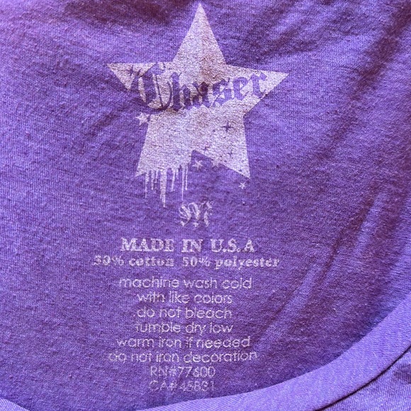 Purple VAN HALEN Tee by Chaser Scoop Neck Ladies’ Babydoll Style Size M - Picture 8 of 8